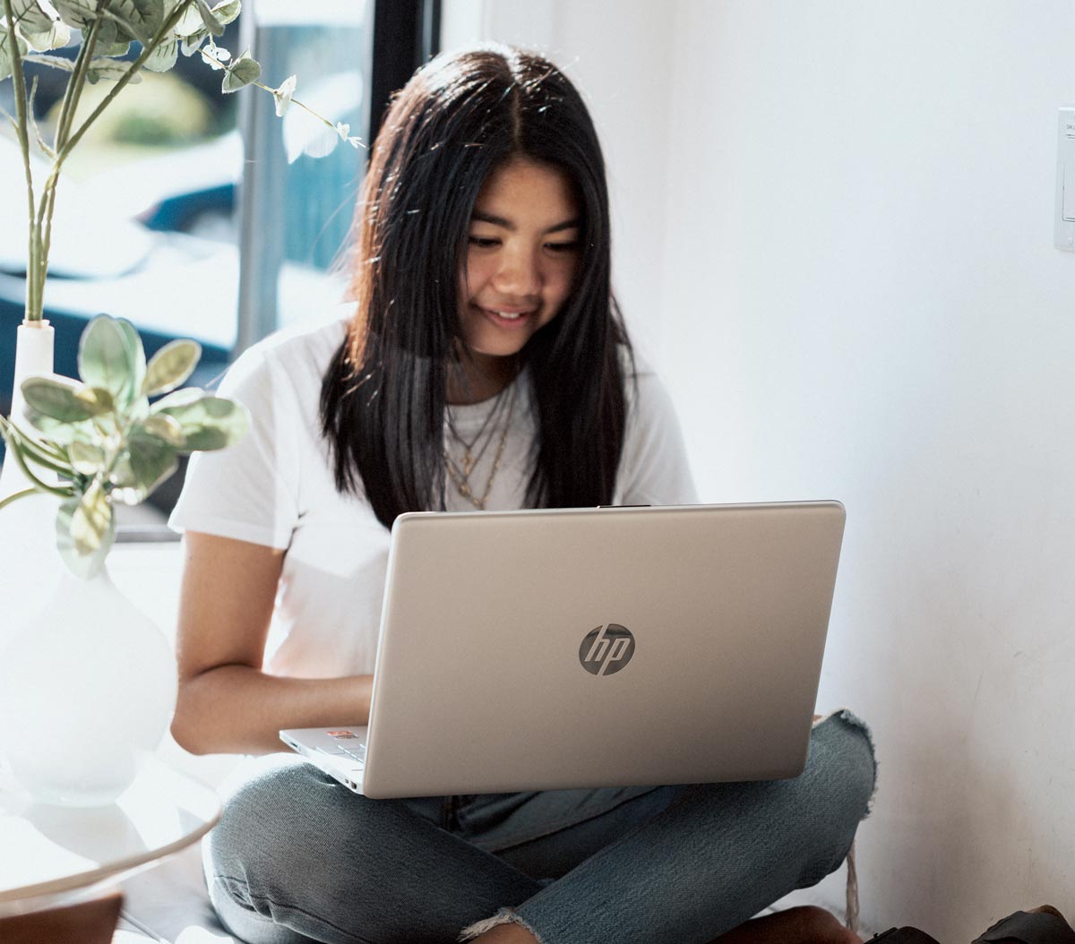 Girl on laptop