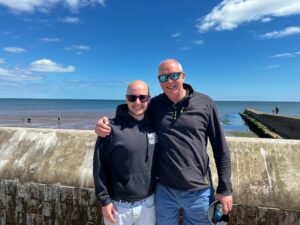 Chris with Andy in June 2024.