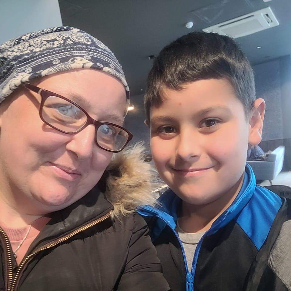 Marsha Rayatt 1 after treatment with son
