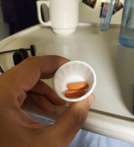 Andi's tablet's that he called 'the small sausages'