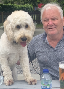 Bill with his dog Bailey