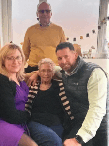 Doreen with her husband, son and daughter.