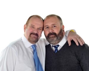 Brendan with husband Brian