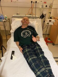 Clint during treatment