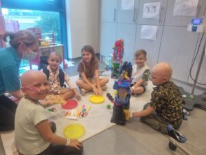 Lacie with Betsy and her other friends