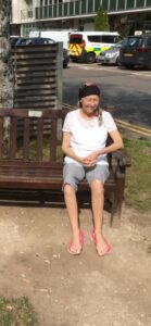 Mary during her treatment