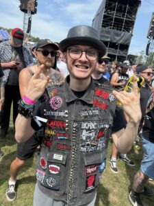 Ryan at a festival one year after treatment