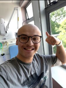 Ryan during treatment